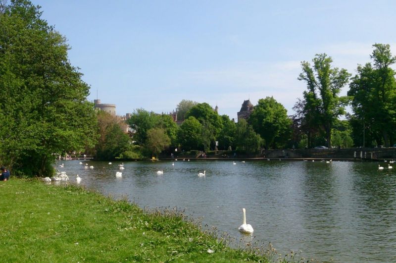 View of Windsor from Eton Brocas